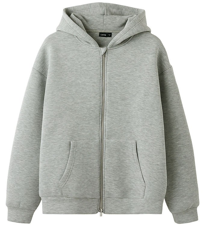 LMTD Scuba Cardigan - NlnHalfa - Light Grey Melange
