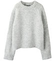 LMTD Bluse - Strik - Short - NlfBullo - Light Grey Melange