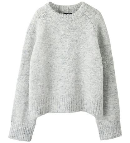 LMTD Bluse - Strik - Short - NlfBullo - Light Grey Melange
