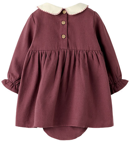 Lil Atelier Kjolebody l/æ - NbfRebel - Catawba Grape