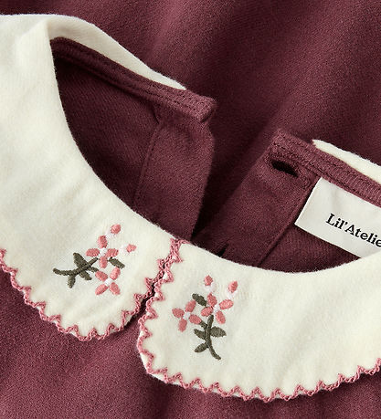 Lil Atelier Kjolebody l/æ - NbfRebel - Catawba Grape