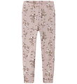 Name It Leggings - Uld - NmfWillow - Shadow Gray/Long flowers