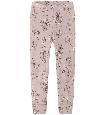 Name It Leggings - Uld - NmfWillow - Shadow Gray/Long flowers