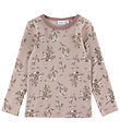 Name It Bluse - Uld - NmfWillow - Shadow Gray/Long flowers