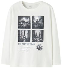Name It Bluse - NkmVoto - Cloud Dancer/Paris Photo