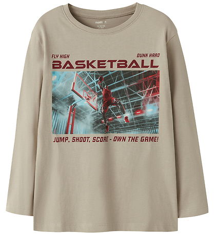 Name It Bluse - NkmVoto - Island Fossil/Basketball