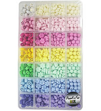 Pearl N Fun Perler - Smykkesæt - Smiley/Blomster/Hjerter/rund