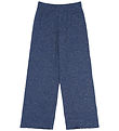 The New Bukser - Rib - TnRina - Glitter - Wide - Navy Blazer