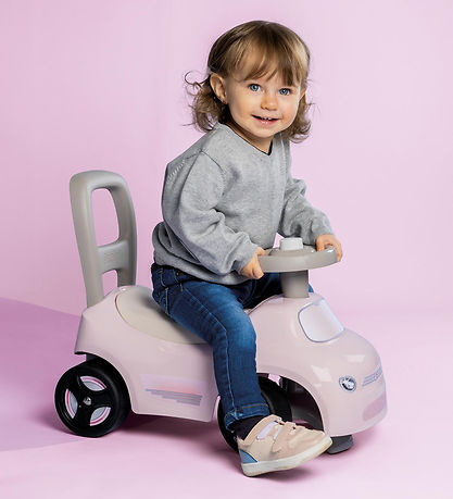 Smoby Gåvogn - Little Smoby Auto Ride-On - Pink