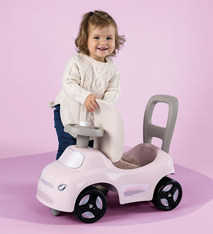 Smoby Gåvogn - Little Smoby Auto Ride-On - Pink