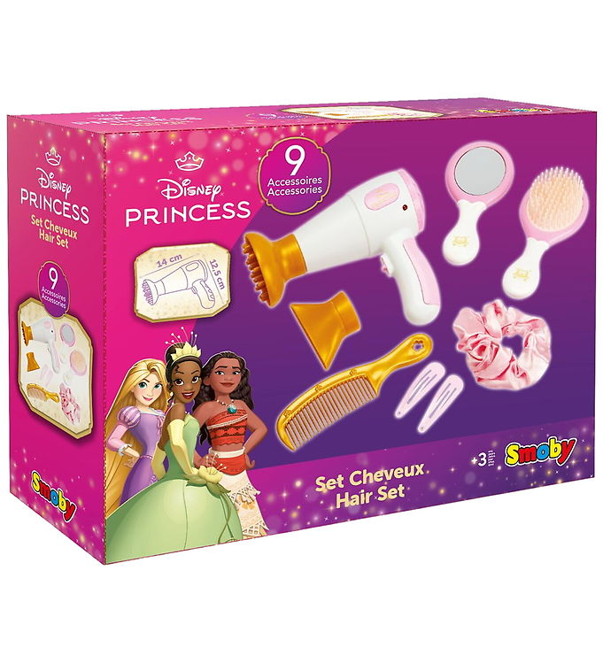 Smoby Hårstylingsæt - Disney Princess - 9 dele