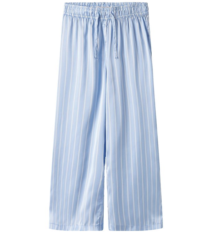 Name It Pyjamasbukser Kentucky Blue Med Striber Og Bindebånd - Str. 6y 116cm