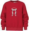 Sweat-shirt Name It - NkfVismas - Rouge bouffon/Noël Bow
