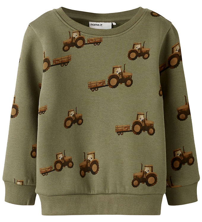 Name It Sweatshirt - NmmOpa - Dusty Olive