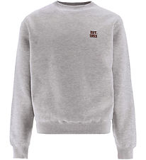 Hound Sweatshirt -  Crew - Light Grey Melange