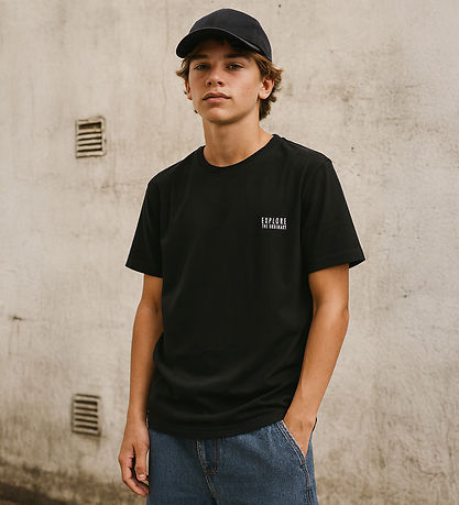 Hound T-shirt - Sort m. Print