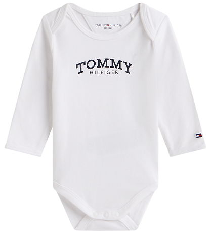Tommy Hilfiger Body l/æ - Monotype- White
