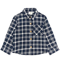 The New Siblings Skjorte - TnstRiggs - Flannel - Navy Blazer Che