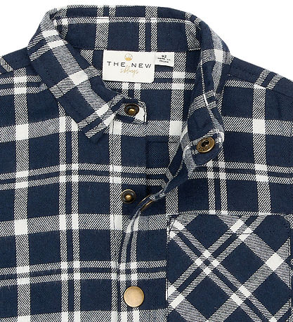 The New Siblings Skjorte - TnstRiggs - Flannel - Navy Blazer Che