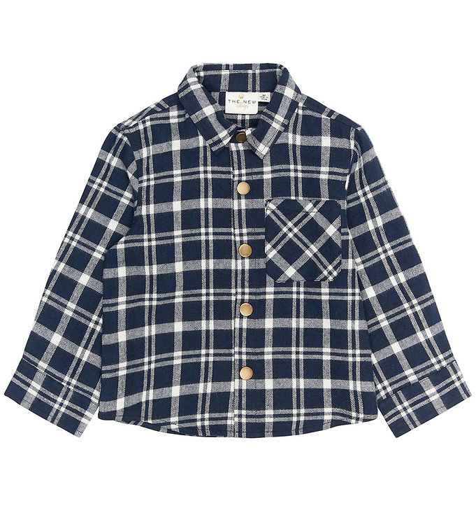 The New Siblings Skjorte - TnstRiggs - Flannel - Navy Blazer Che