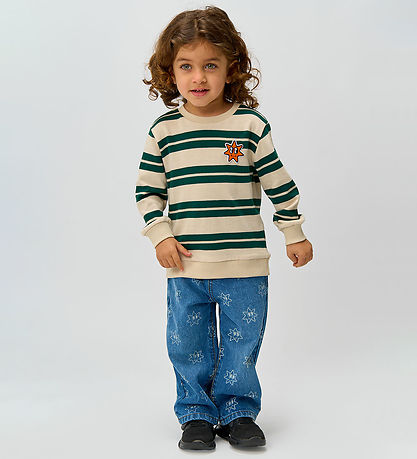 The New Bluse - TnstRobboe - Strik - Deep Teal Striped
