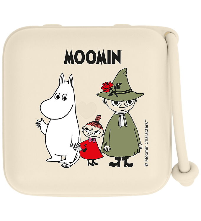 BIBS Accessories Pacifier Box - Sutteboks m. Plads til 3 Sutter - Moomins - Ivory