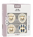 BIBS Colour Sutter - 4-pak - Str. 1 - Ivory/Vanilla/Steel Blue
