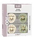 BIBS Colour Sutter - 4-pak - Str. 1 - Ivory/Vanilla/Sage