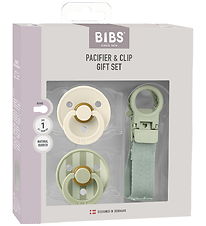 BIBS Colour Gavesæt - Sutter/Suttesnor - Str. 1 - Sage