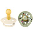 BIBS x Moomin Colour Sutter - Str. 2 - 2-pak - Ivory Mix