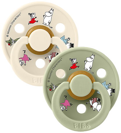 BIBS x Moomin Colour Sutter - Str. 2 - 2-pak - Ivory Mix