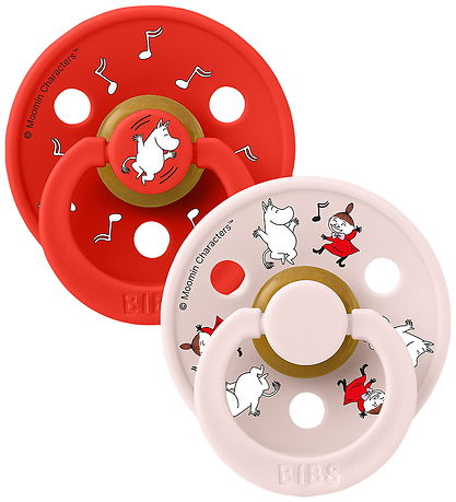 BIBS x Moomin Colour Sutter - Str. 1 - 2-pak - Candy Apple Mix