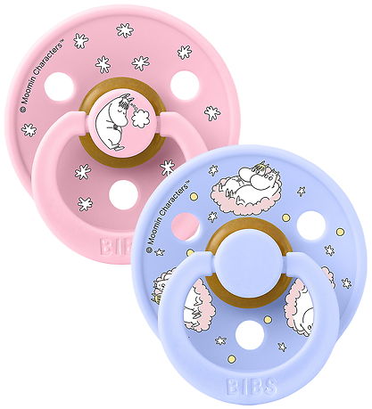 BIBS x Moomin Colour Sutter - Str. 1 - 2-pak - Baby Pink Mix