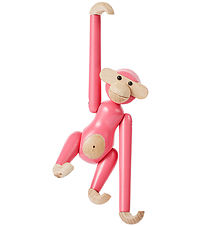 Kay Bojesen Træfigur - Abe - Mini - Pink