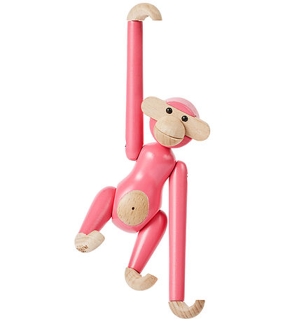 Kay Bojesen Træfigur - Abe - Mini - Pink