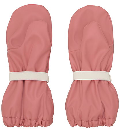 CeLaVi Mittens w. Fleece - PU - Brick Dust