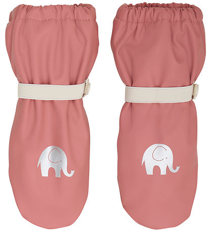 CeLaVi Mittens w. Fleece - PU - Brick Dust