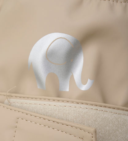 CeLaVi Overtrækssko m. Fleece/ Velcro Bånd - PU - White Pepper