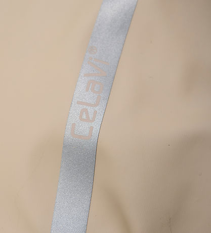 CeLaVi Luffer m. Flecce/ Rib i Toppen - PU - White Pepper