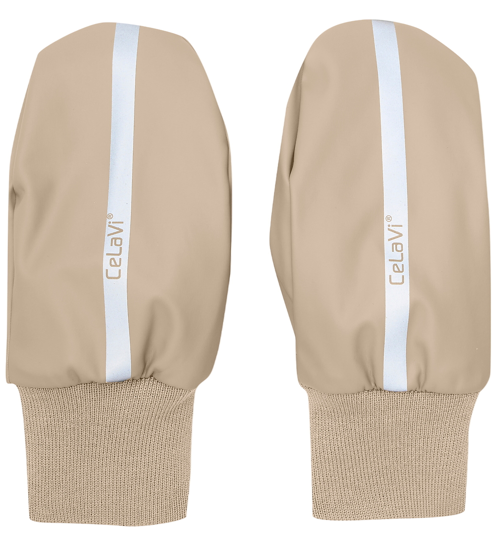 CeLaVi Fäustlinge m. Quilten - PU - White Pepper - CeLaVi - 4-6 Jahre (104-116) - Handschuhe/Fäustlinge