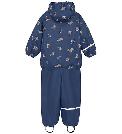 CeLaVi Regntøj m. Fleece - AOP - Oceania