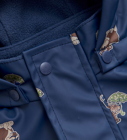 CeLaVi Regntøj m. Fleece - AOP - Oceania