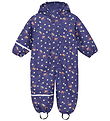 CeLaVi Regenanzug m. Fleece - Aop - Kapitän Blue