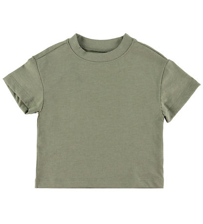 Minymo T-shirts - Loose Fit - 2-pak -  Vetiver Minymo T-shirts - Loose Fit - 2-pak -  Vetiver
