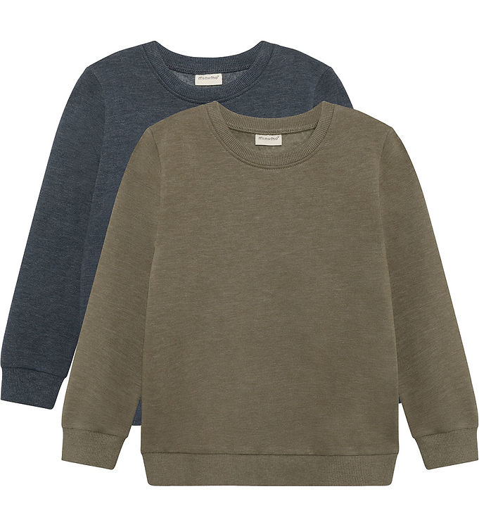 Minymo Sweatshirts - 2-pak - Vetiver