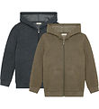 Minymo Cardigan m. Hætte - 2-pak - Vetiver
