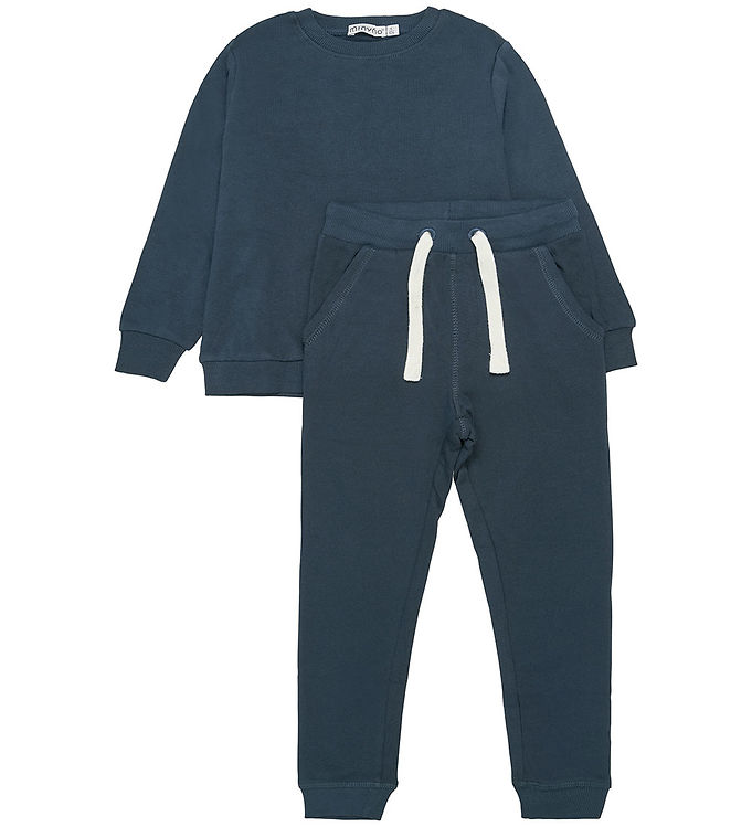 Minymo Sweatsæt - Ombre Blue