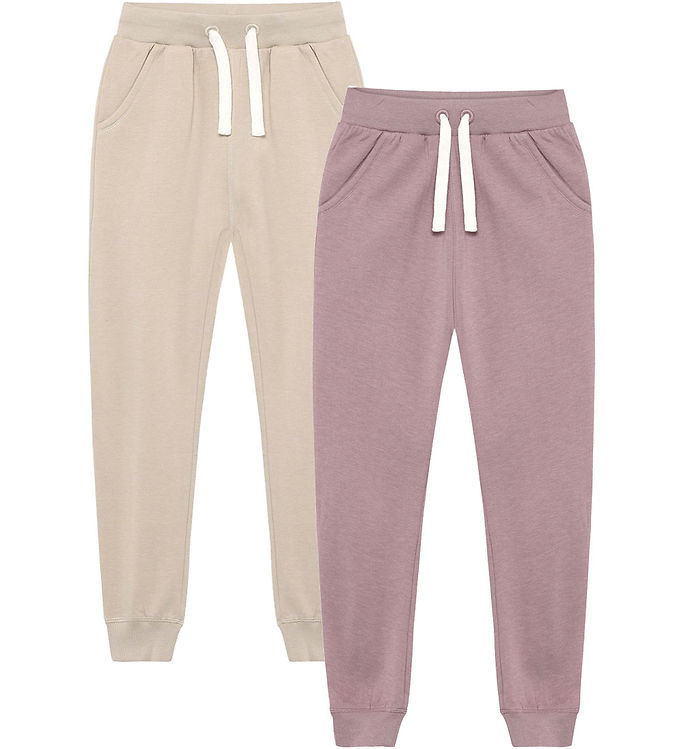 Minymo Sweatpants - 2-pak - Elderberry