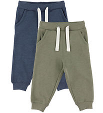 Minymo Sweatpants - 2-pak - Vetiver Minymo Sweatpants - 2-pak - Vetiver