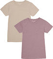 Minymo T-shirts - 2-pak - Elderberry